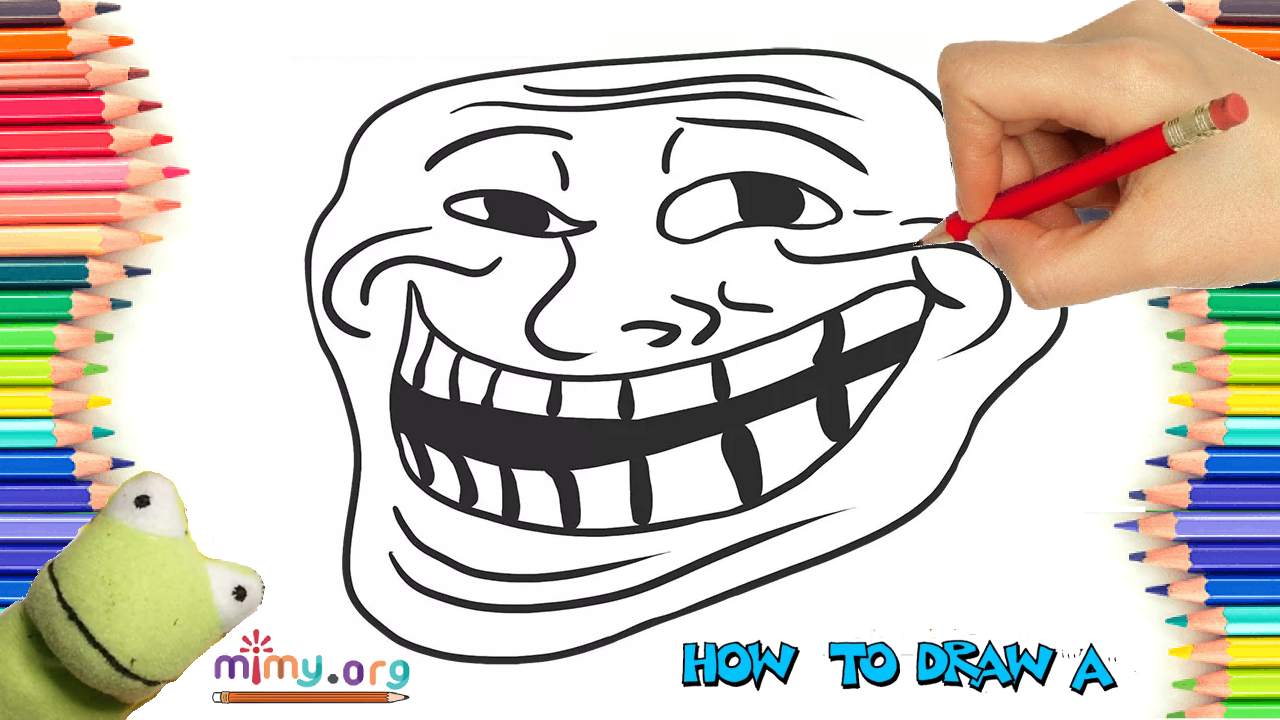 How to draw Troll Face ? - Easy Drawing İdeas - For Kids