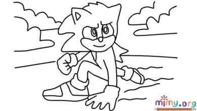 super sonic coloring page