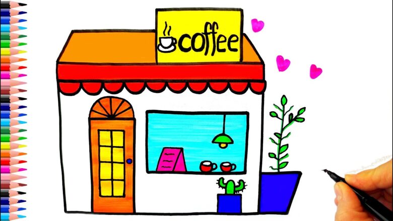 How to Draw a Coffee Shop