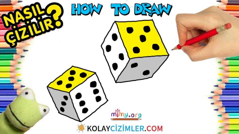 how to draw dice