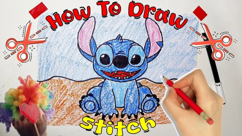 How to Draw Stitch, step by step, easy drawings