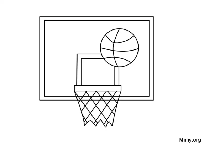 Basketball coloring pages