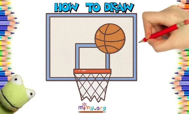 basketball drawing