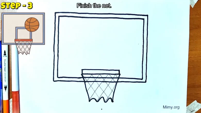 Finish the net. 