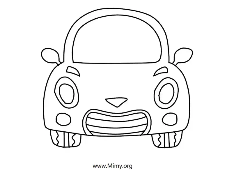 cartoon car coloring pages