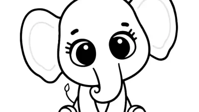 Baby Elephant coloring pages