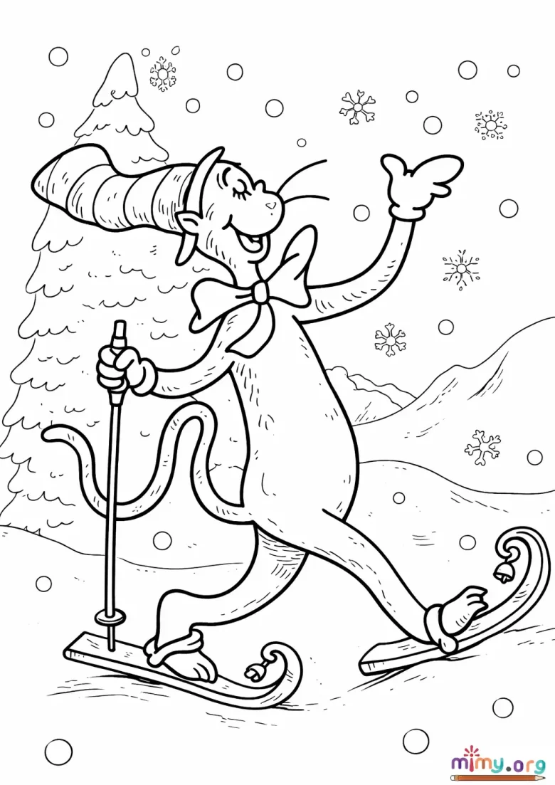Cat In The Hat Storybook Coloring Pages