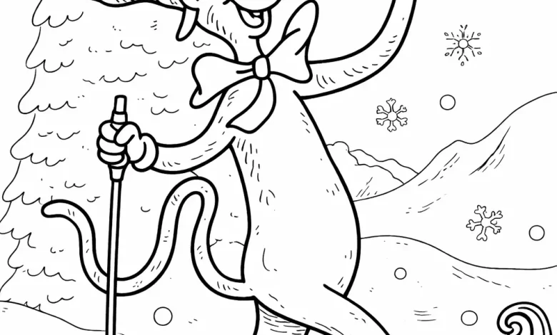Cat In The Hat Storybook Coloring Pages