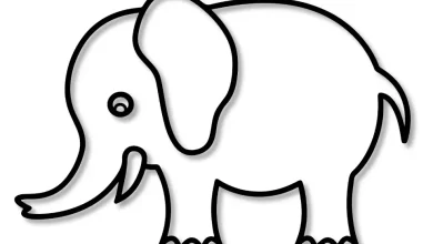 Elephant for children coloring pages