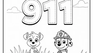 911 Coloring Pages - PDF Download