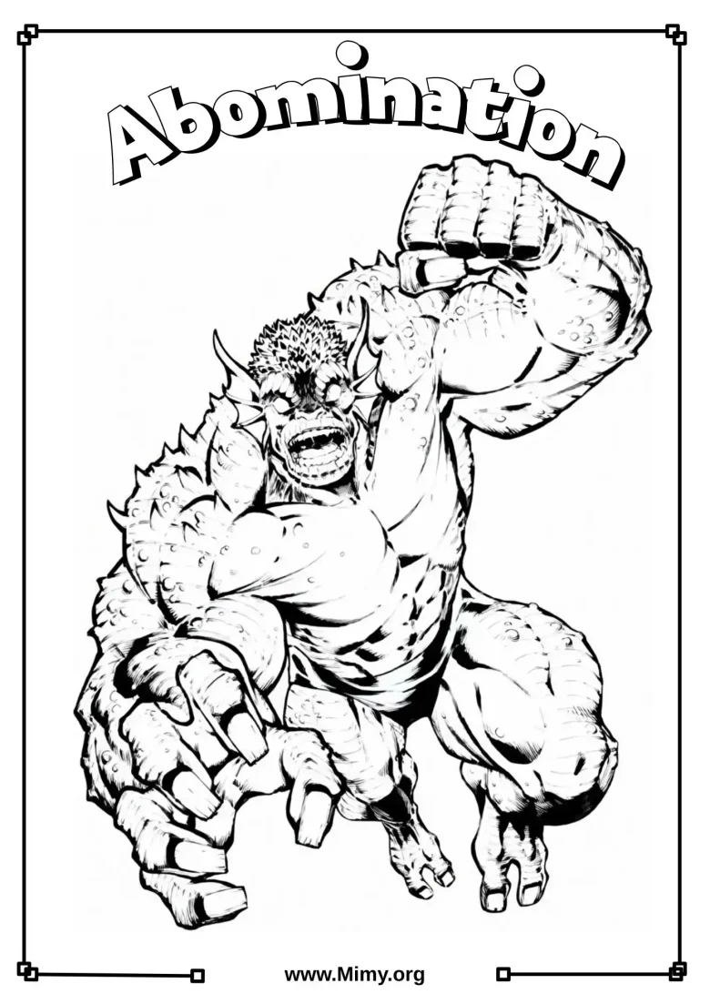 Abomination Coloring Pages
