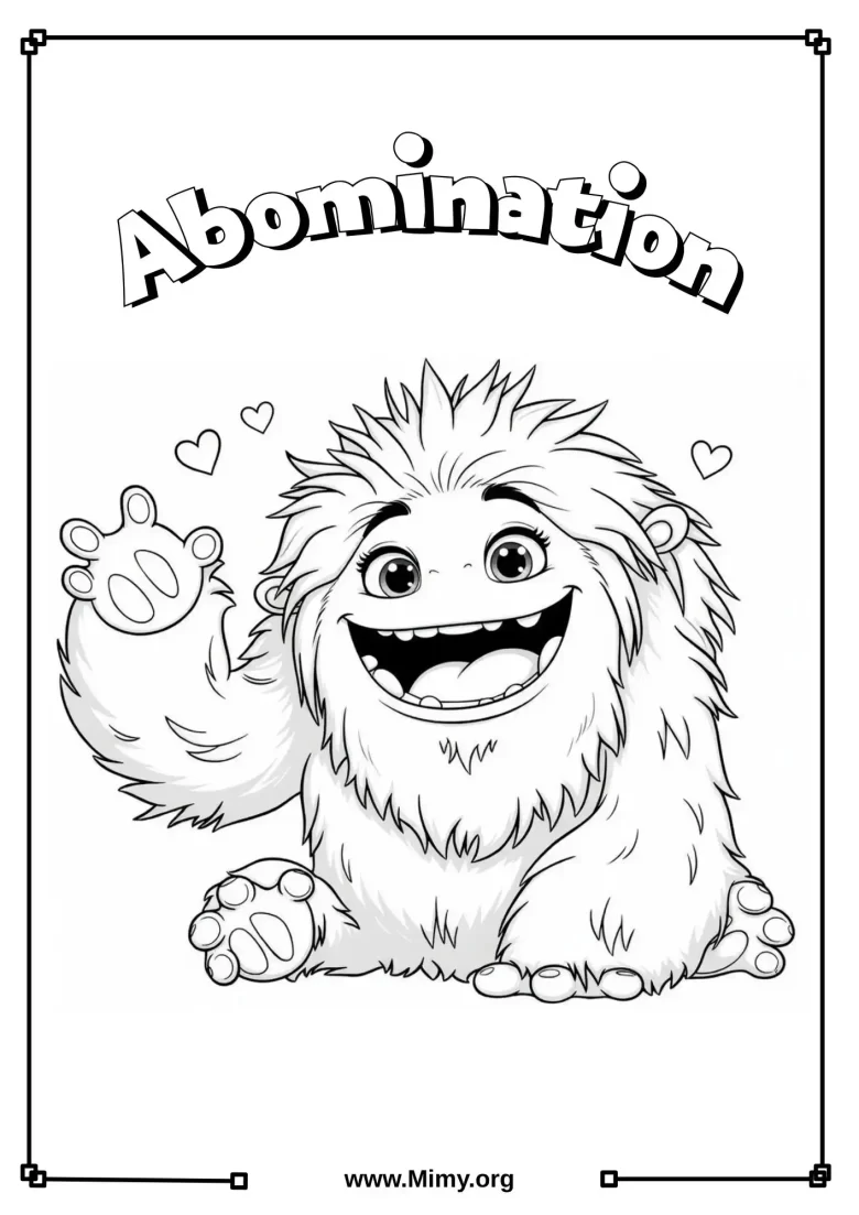 Abomination Coloring Pages - PDF
