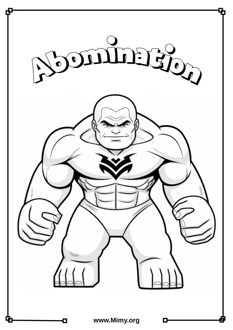 Abomination Coloring Pages - PDF Download