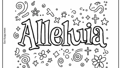 Alleluia - Coloring Page