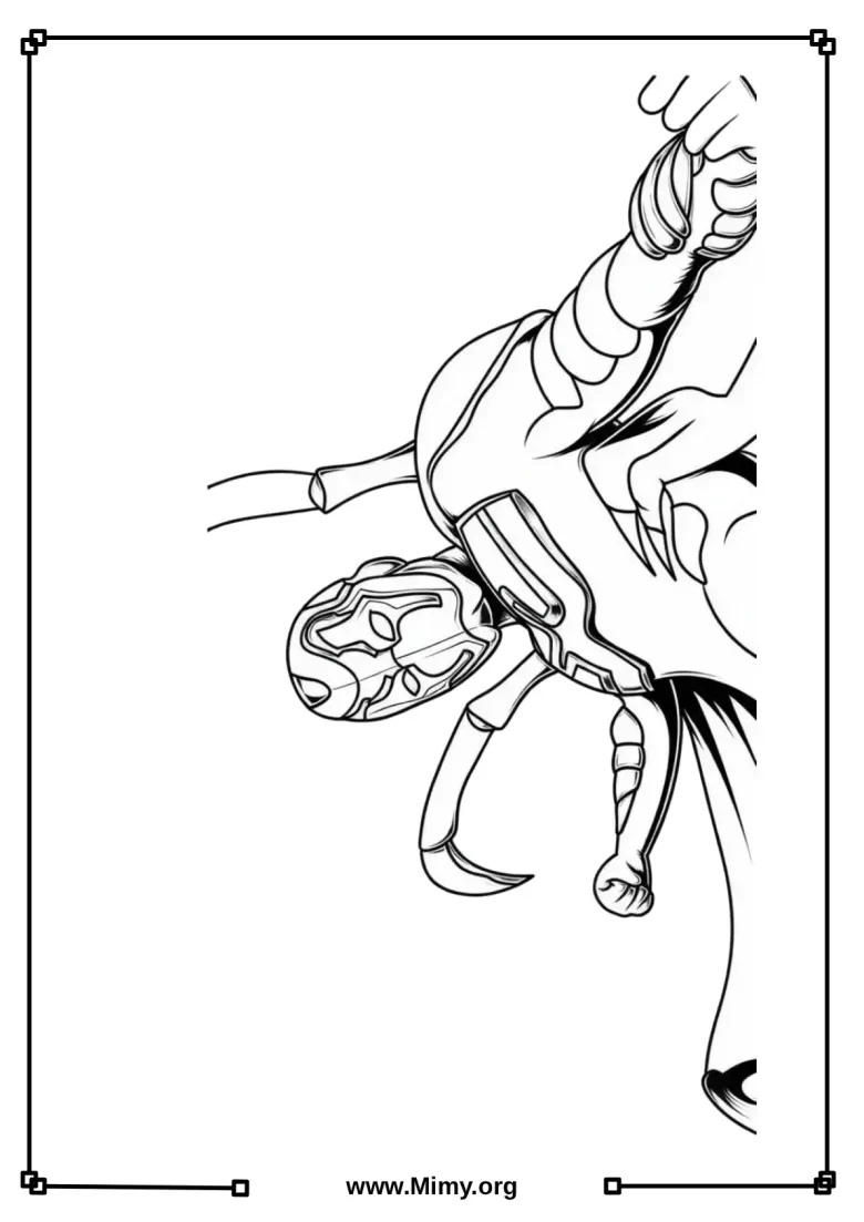 Blue Beetle Coloring Free - PDF Download