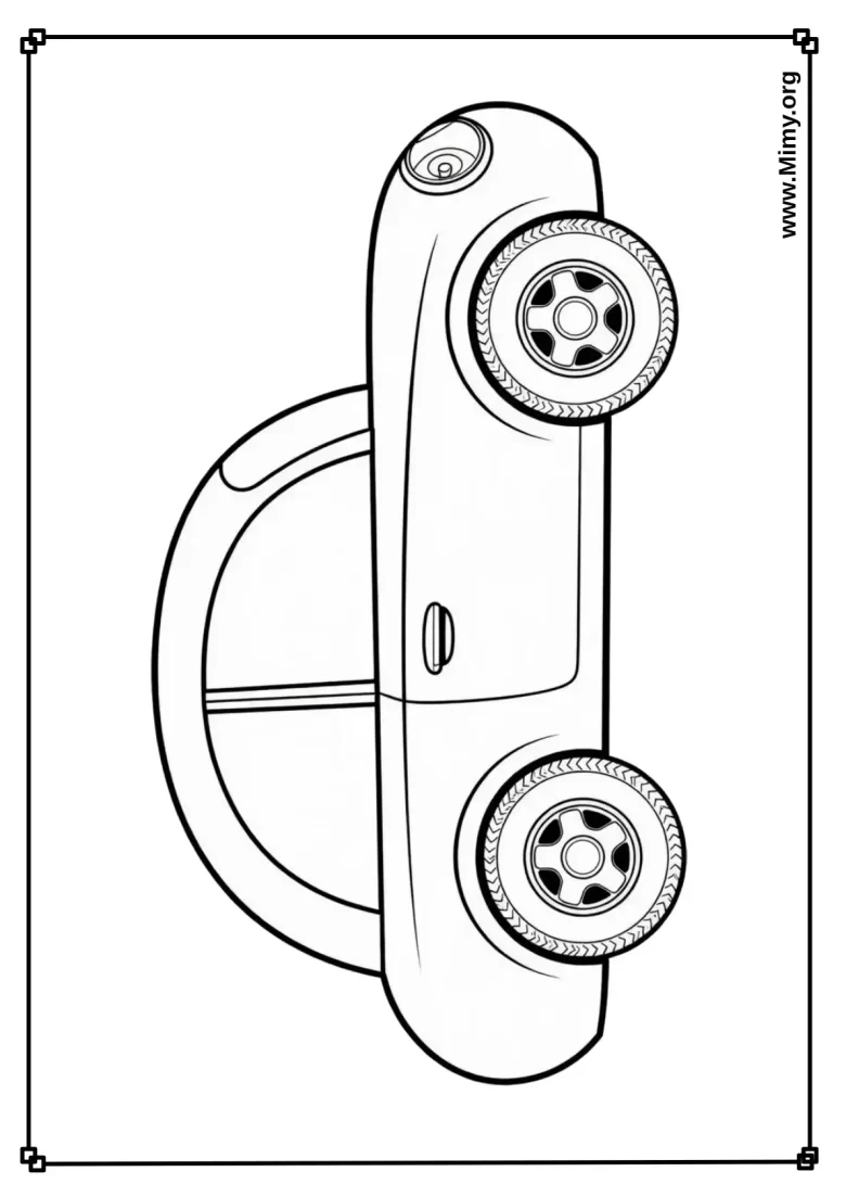 Car Coloring Page for Kids