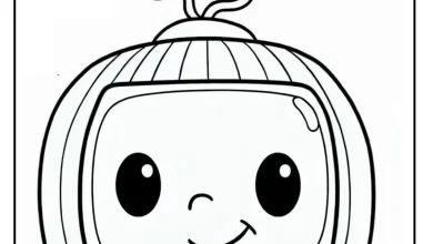 Cocomelon Logo Coloring Pages - PDF Download