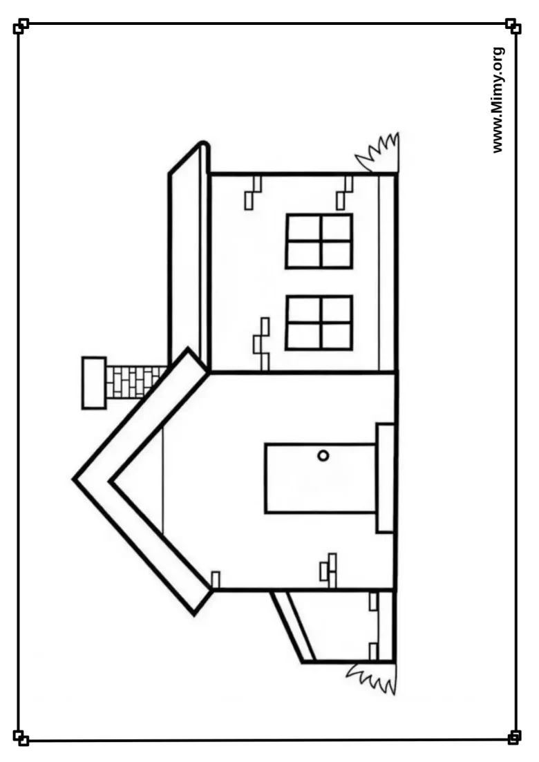 House Coloring Pages - For Kids