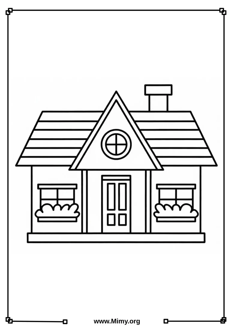 House Coloring Pages - PDF Download
