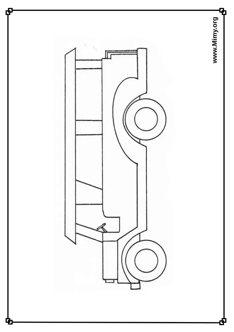 Jeepney Car Coloring Pages - PDF Download