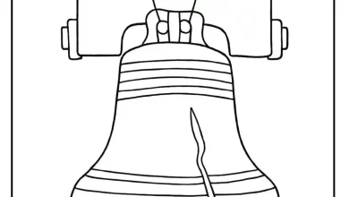 The Liberty Bell Coloring Page - PDF Download