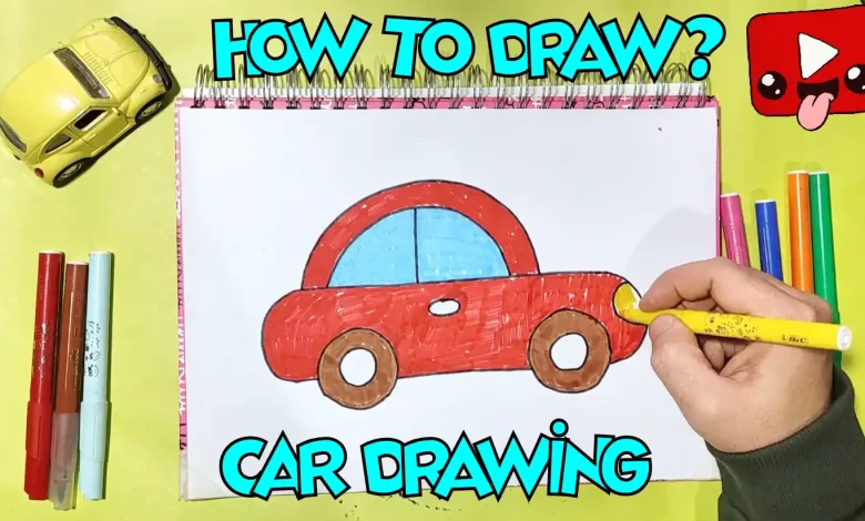 easy car drawing
