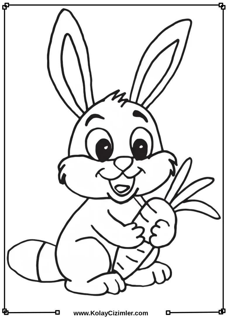 Cartoon Rabbit Coloring Pages