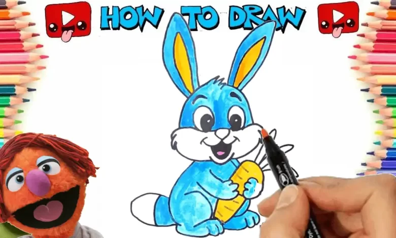 Cartoon Rabbit Drawing