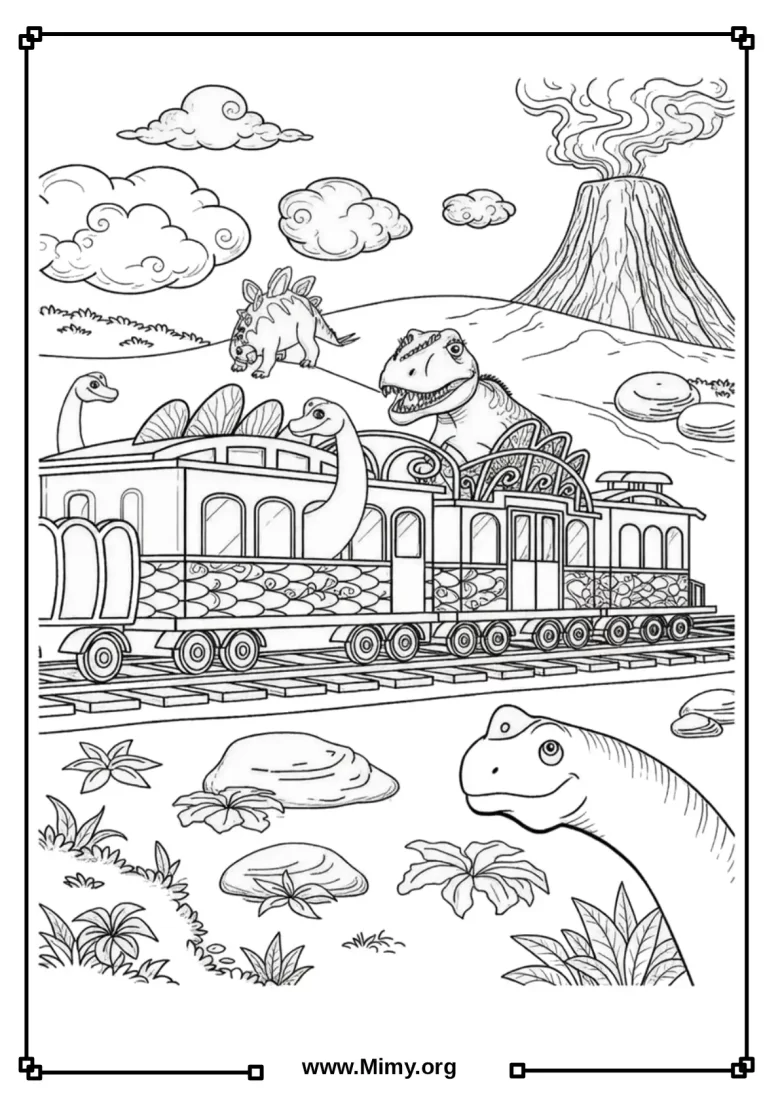 Dinosaur Train Coloring Pages - 2
