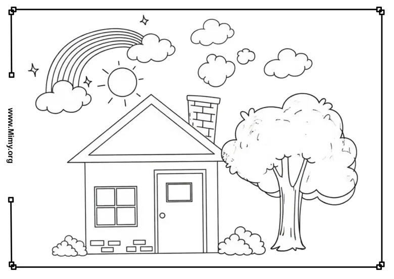 House Coloring Pages - PDF Download