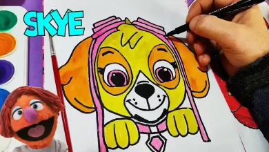 How to Draw Skye Paw Patrol