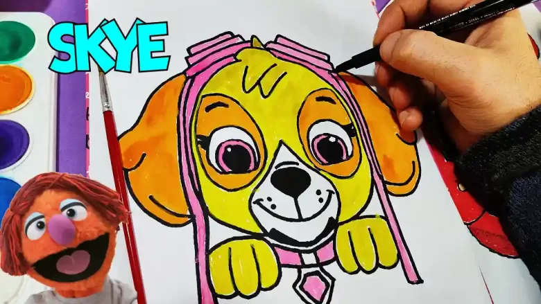 How to Draw Skye Paw Patrol