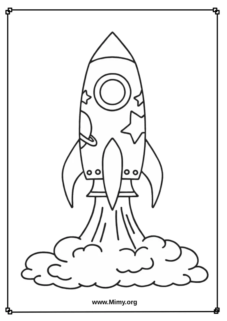 Rocket Coloring Pages