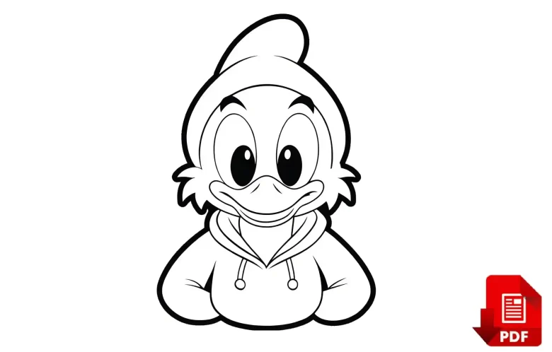 donald duck coloring pages