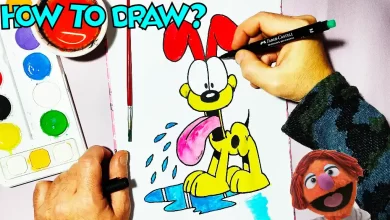 odie drawing easy drawings