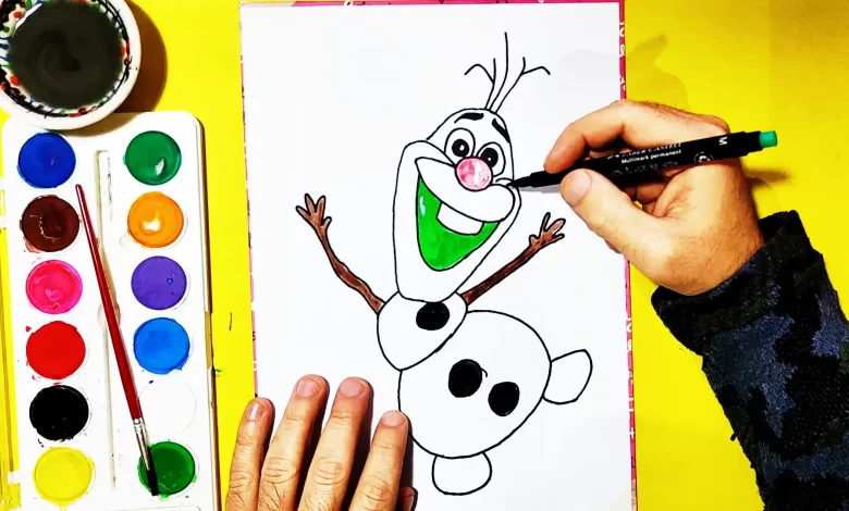 olaf, frozen drawings