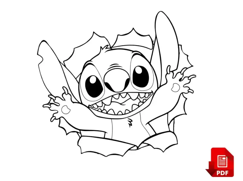 stitch coloring page