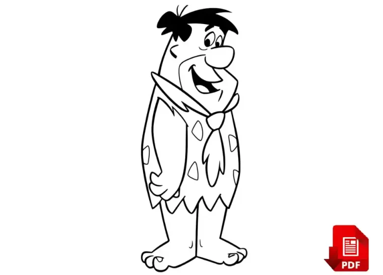 Fred Flintstone coloring page