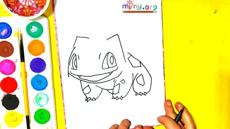 Bulbasaur Drawing of the Hind Leg