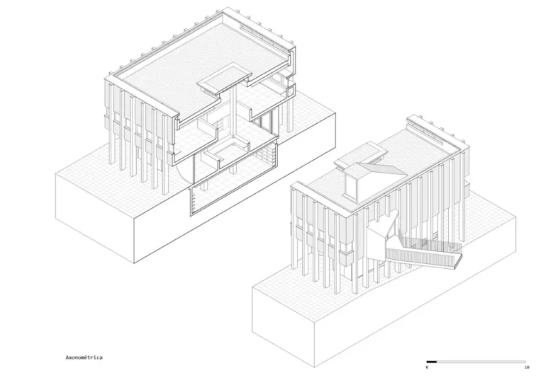 Tabancura School Library Pavilion perspektif